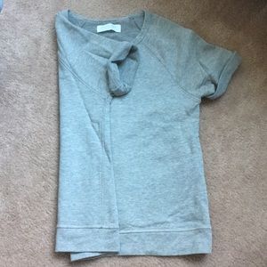 Everlane gray short sleeve sweater